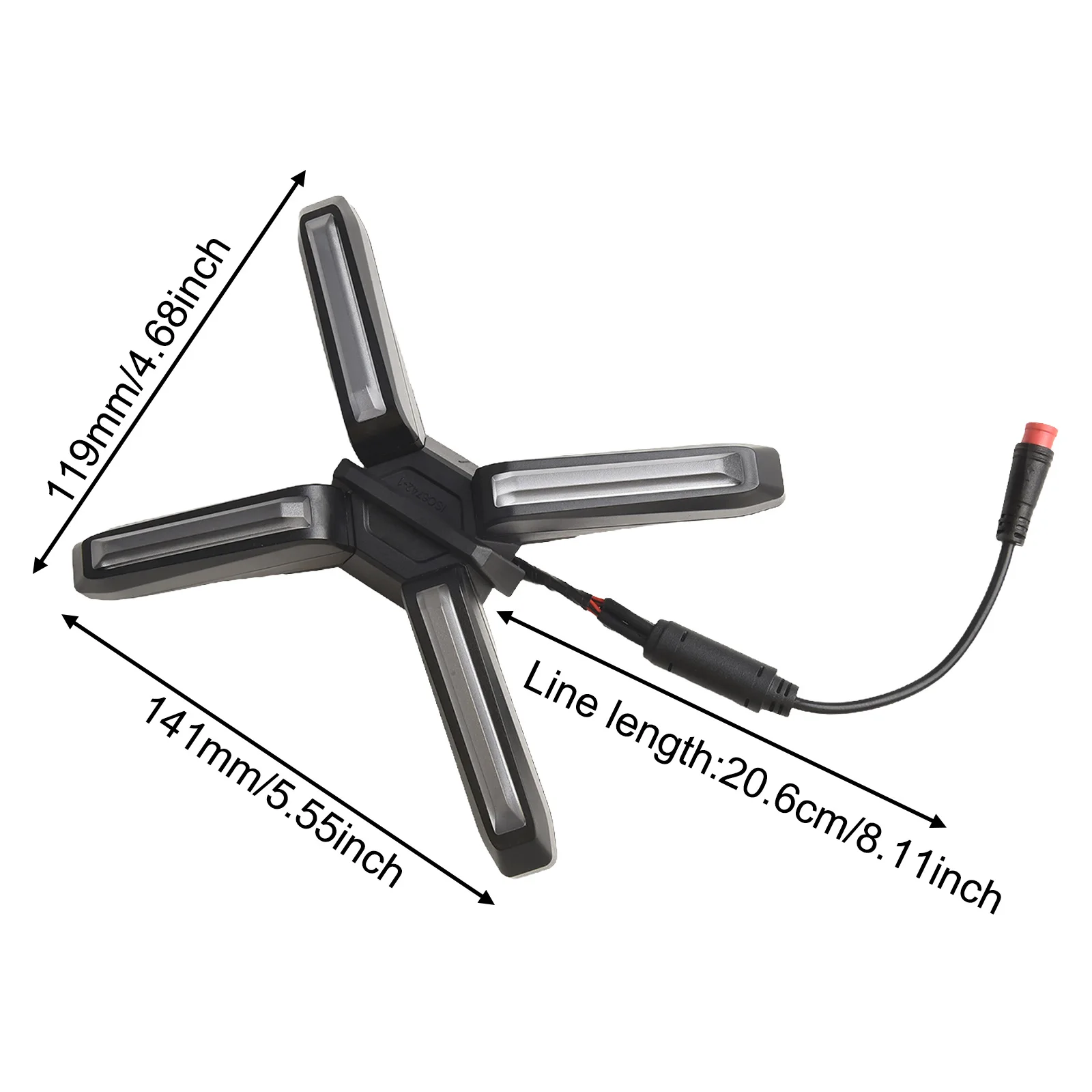 Lumini (tip X) pentru trotineta electrica Segway Ninebot ZT3 Pro [2]