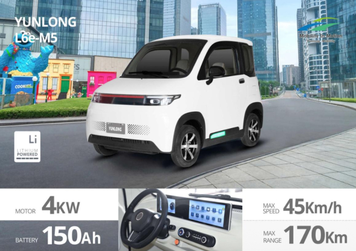 Mașină electrică Yunlong L6e-M5 – microcar electric autonomie 170 km [2]