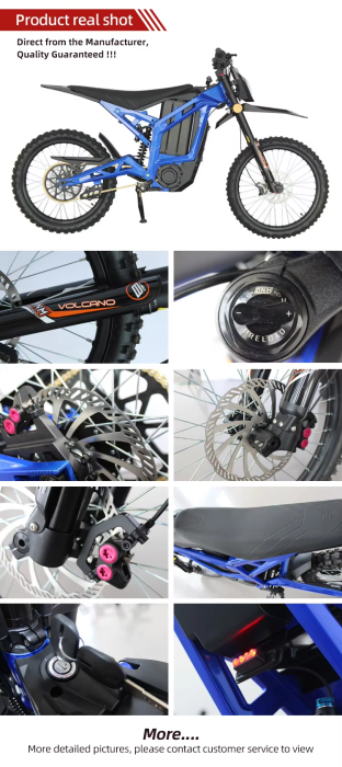 Motocicletă Electrică Off-Road SS-8 10.000W cu Baterie 72V 40Ah și Suspensie Hidraulică [13]