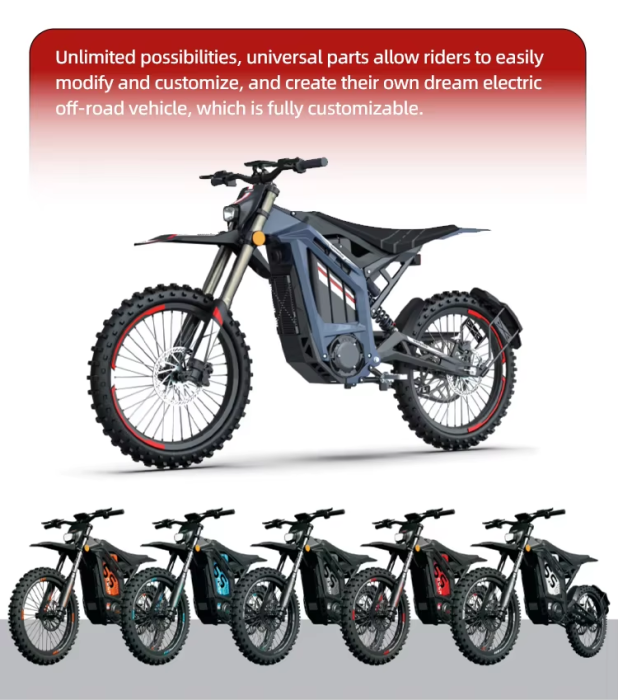 Motocicletă Electrică Off-Road SS-8 10.000W cu Baterie 72V 40Ah și Suspensie Hidraulică [12]