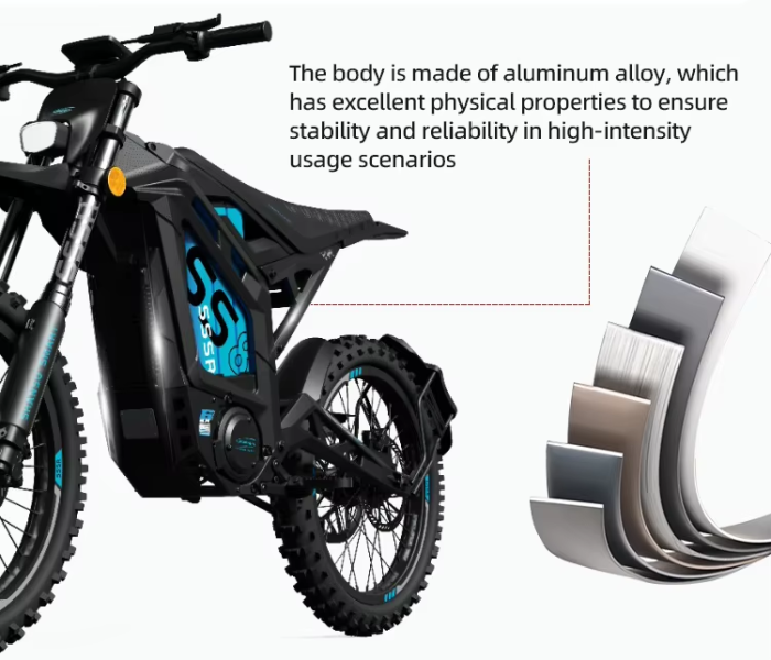 Motocicletă Electrică Off-Road SS-8 10.000W cu Baterie 72V 40Ah și Suspensie Hidraulică [10]