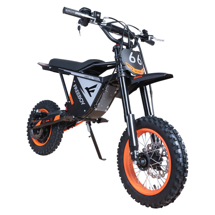 Motocicletă electrică Y66 off-road, motor 3000W, viteză 55 km/h, autonomie până la 50 km, roți 12/10 inch, suspensie dublă [13]
