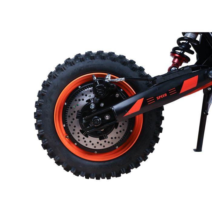 Motocicletă electrică Y66 off-road, motor 3000W, viteză 55 km/h, autonomie până la 50 km, roți 12/10 inch, suspensie dublă [11]