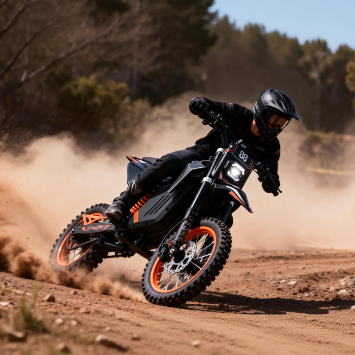Motocicletă electrică Y88 off-road, motor mid-drive 3000W, baterie 48V 30Ah, viteză 55 km/h, autonomie până la 50 km, suspensie completă [7]