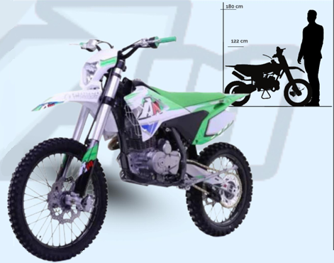 Motocross Apollo Thunder 300CC 4-Stroke 16HP, 90KM/H, Roți 19/16", Frâne Hidraulice, Rezervor 6.5L, 94CM Ride Height [2]