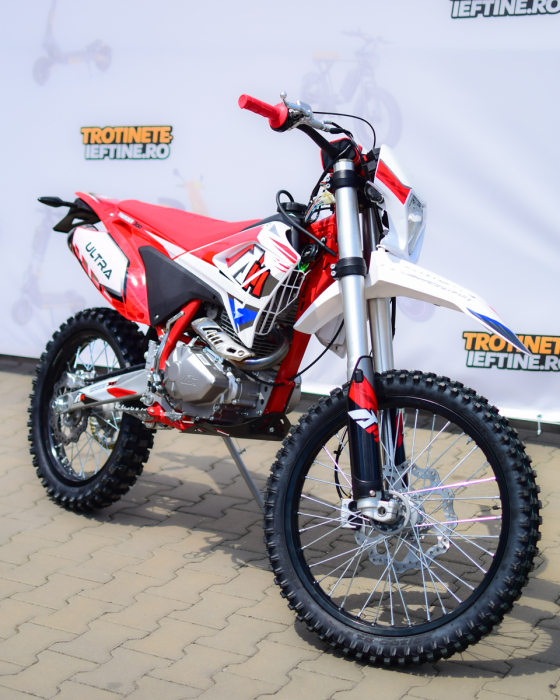 Motocross Apollo Thunder 300CC 4-Stroke 16HP, 90KM/H, Roți 19/16", Frâne Hidraulice, Rezervor 6.5L, 94CM Ride Height  ROSU [12]