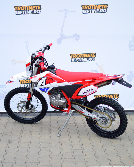 Motocross Apollo Thunder 300CC 4-Stroke 16HP, 90KM/H, Roți 19/16", Frâne Hidraulice, Rezervor 6.5L, 94CM Ride Height  ROSU [2]
