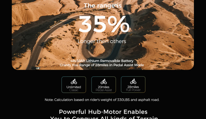 Motocicletă electrică Y01 off-road, motor 3000W, baterie 48V 30Ah, autonomie până la 45 km, viteză maximă 55 km/h [8]