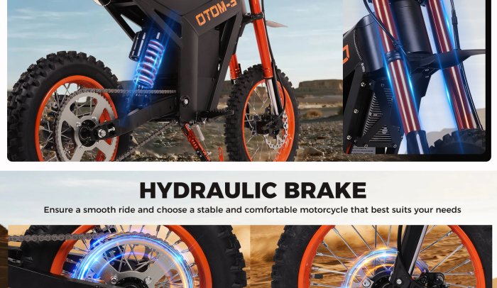 Motocicletă electrică Y01 off-road, motor 3000W, baterie 48V 30Ah, autonomie până la 45 km, viteză maximă 55 km/h [11]