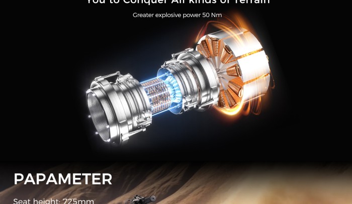 Motocicletă electrică Y01 off-road, motor 3000W, baterie 48V 30Ah, autonomie până la 45 km, viteză maximă 55 km/h [9]