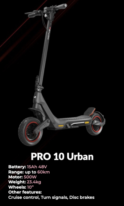 Trotinetă Electrică MOTUS – Autonomie Mare, Motor Puternic, Suspensie și Siguranță [2]