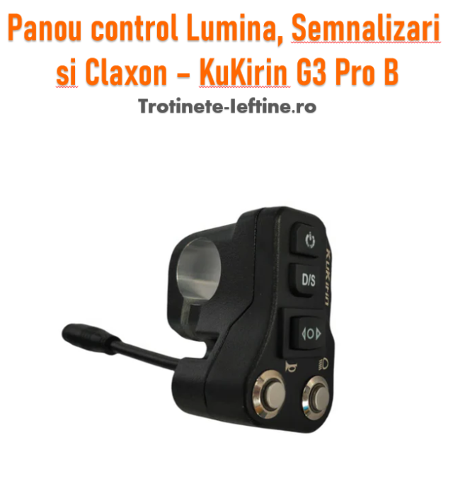 Panou control Lumini, Semnalizări și Claxon – KuKirin G3 Pro B [1]