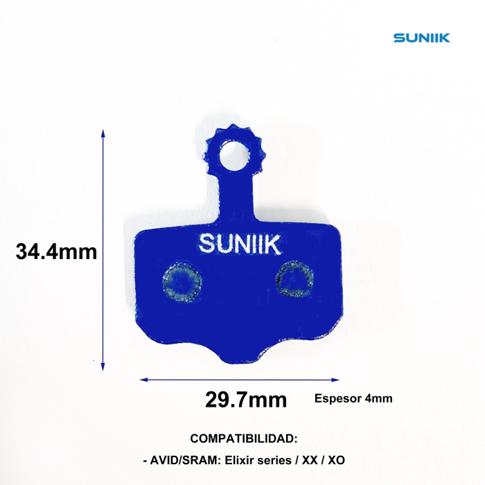 Placute de frana din rasina 1002 pentru frana hidraulica cu disc [Suniik] [2]