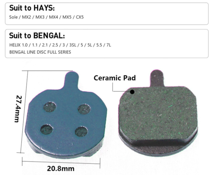 Placute de frana din rasina 1009 - calitate premium pentru frana hidraulica cu disc [Suniik] [4]