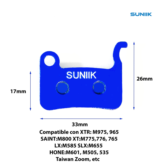 Placute de frana din rasina 1015 pentru frana hidraulica cu disc [Suniik] [2]