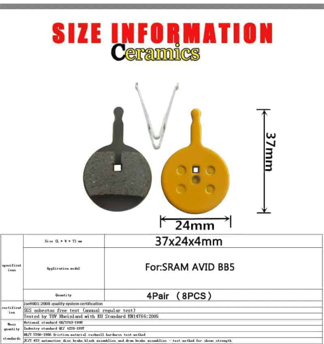 Placute de frana FR006 [Suniik] pentru trotineta electrica [2]
