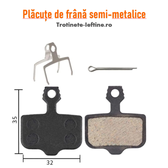 Plăcuțe Frână 32 × 35 mm – Semi-metalice [1]