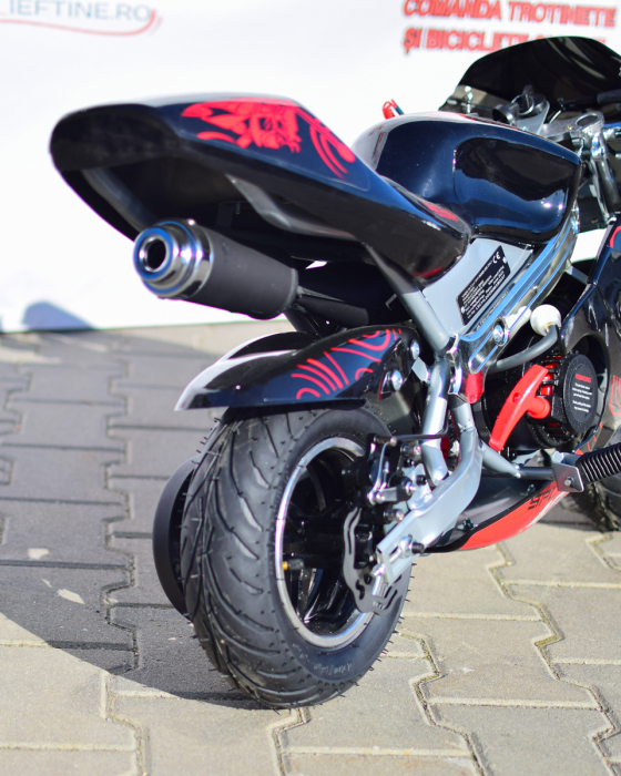 Pocket Bike Mini Moto 49cc | Mini Motocicletă Copii 50 km/h | trotinete-ieftine.ro [8]