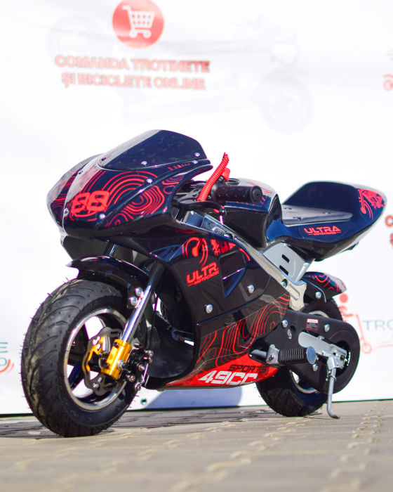 Pocket Bike Mini Moto 49cc | Mini Motocicletă Copii 50 km/h | trotinete-ieftine.ro [13]