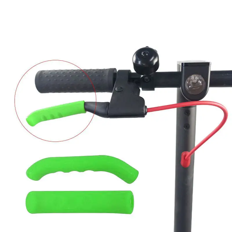 Protector din cauciuc VERDE pentru mâner frână (2 bucăți) – pentru trotineta electrică [3]