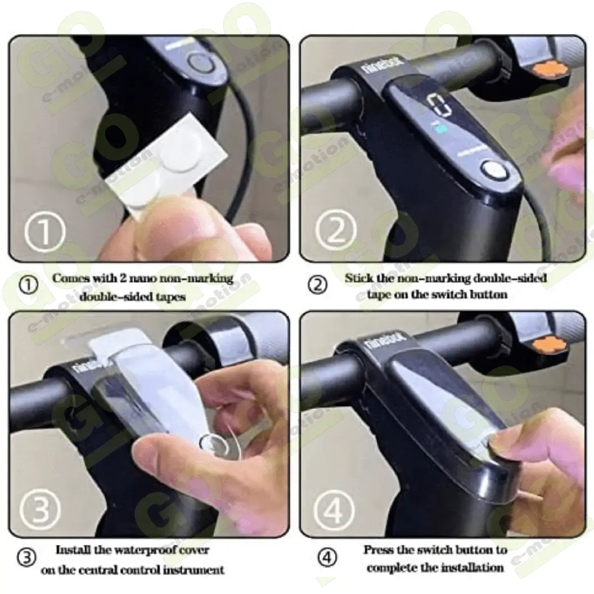 Protector impermeabil din silicon pentru afisaj Ninebot F25, F20, F30, F40 [5]