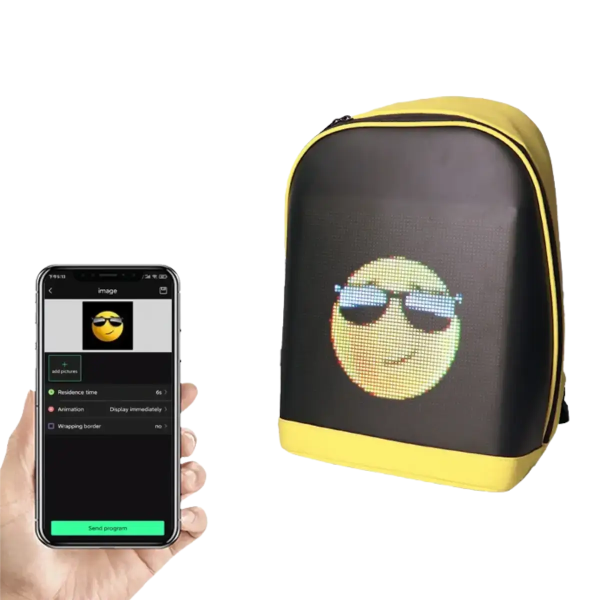 Rucsac LED impermeabil cu conexiune wireless [3]