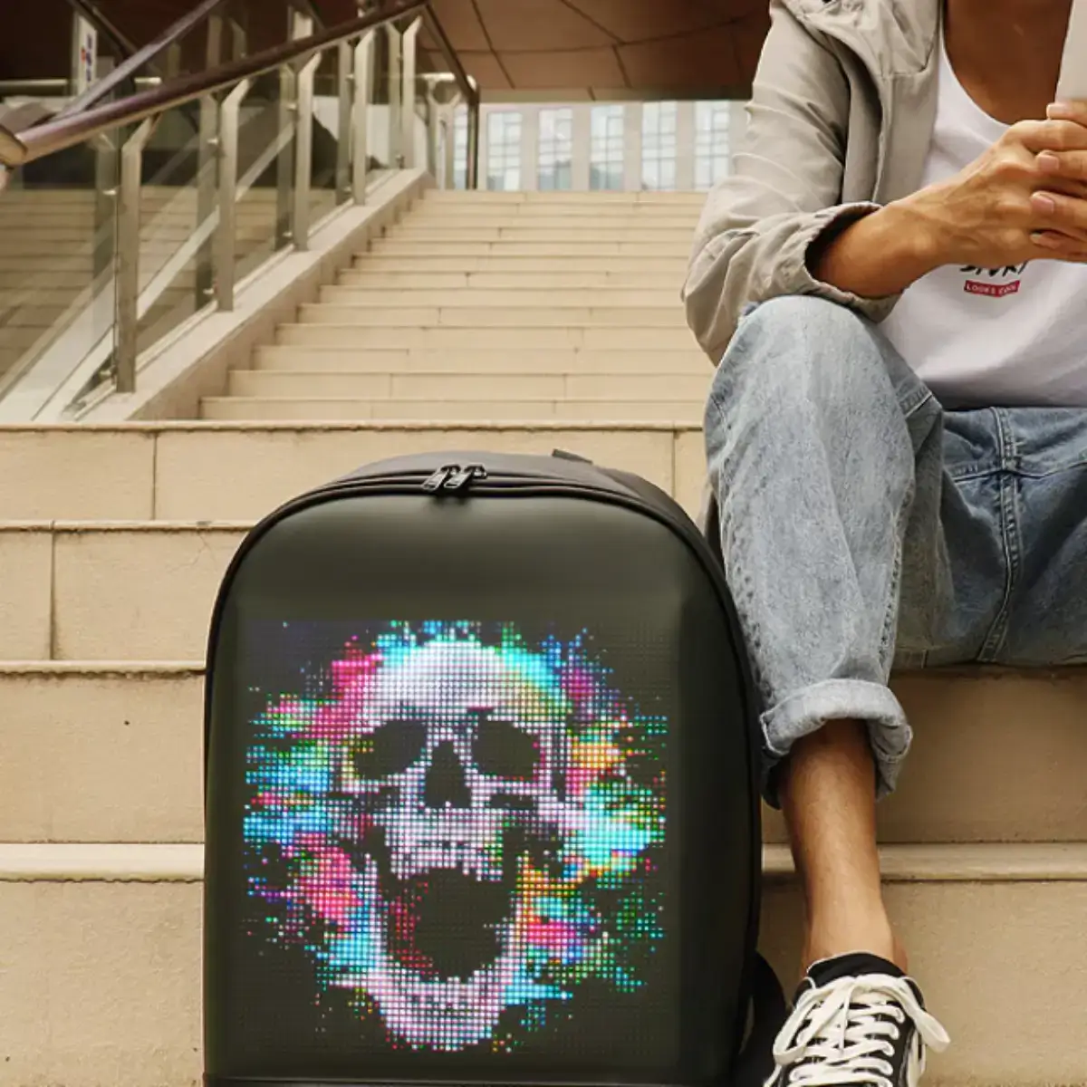 Rucsac LED impermeabil cu conexiune wireless [5]