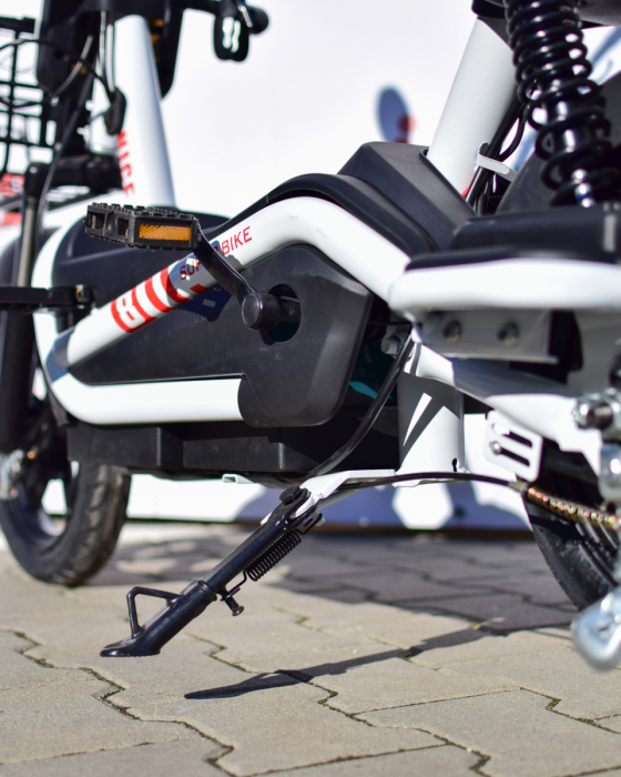 Scuter Electric ECO 500W 48V 20Ah cu Pedale, Baterie Plumb GEL, Autonomie 40 km, Viteză 25 km/h, 2 Locuri, Cos Frontal [16]