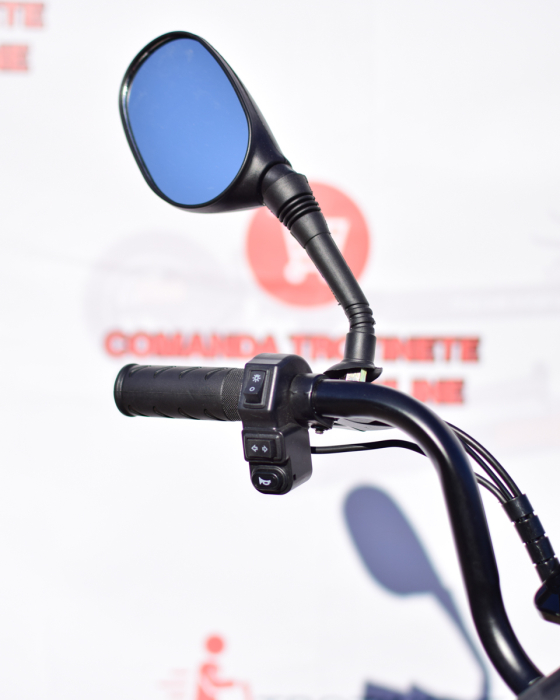 Scuter Electric ECO 500W 48V 20Ah cu Pedale, Baterie Plumb GEL, Autonomie 40 km, Viteză 25 km/h, 2 Locuri, Cos Frontal [9]