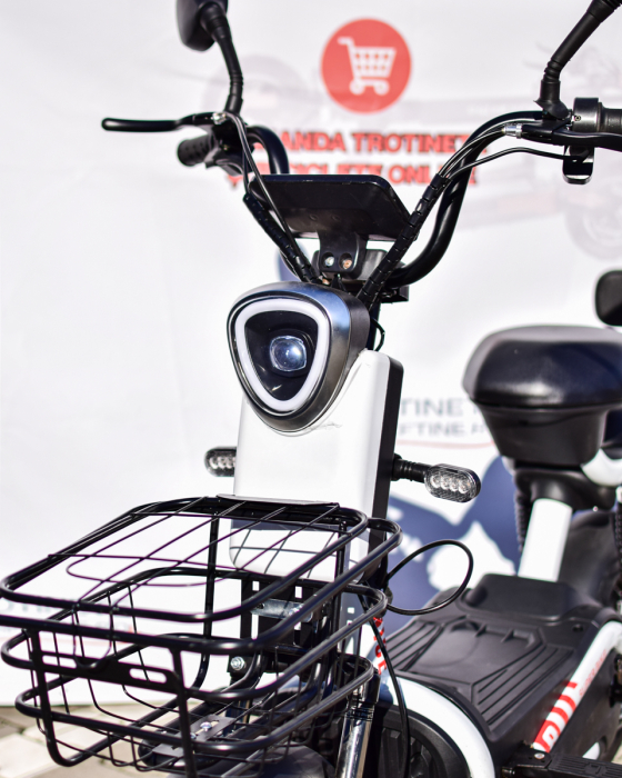 Scuter Electric ECO 500W 48V 20Ah cu Pedale, Baterie Plumb GEL, Autonomie 40 km, Viteză 25 km/h, 2 Locuri, Cos Frontal [20]