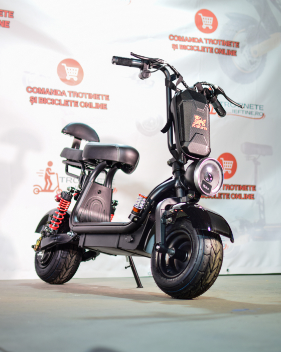 Scuter Electric Polymobil E-MOB 12 Negru 1500W 45kmh 60V 12Ah [10]
