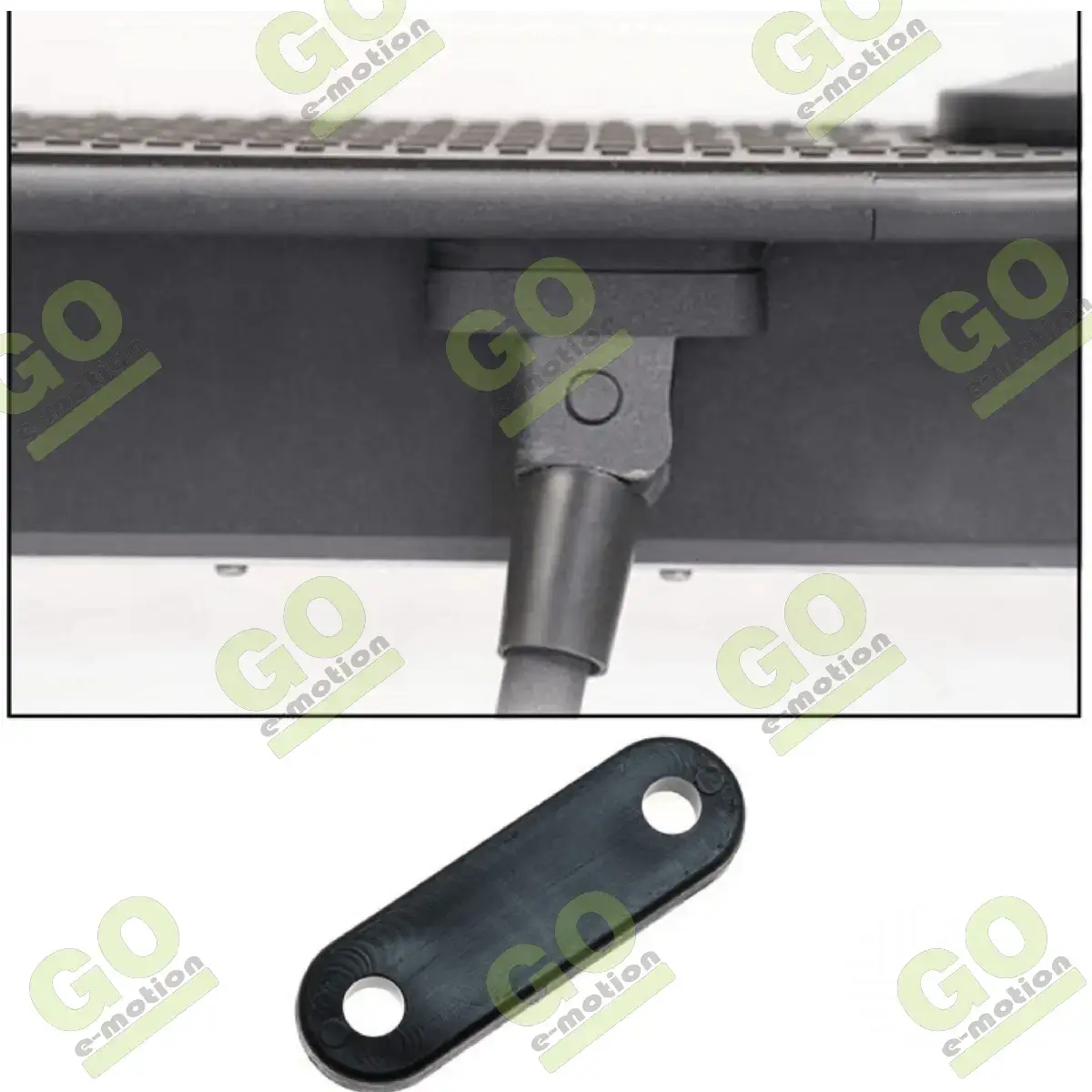 Suport si ridicator aripa spate - Negru pentru scuter Xiaomi M365, PRO [2]