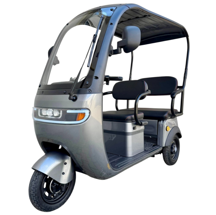 Tricicletă Electrică cu 2 Locuri și Acoperiș, Baterie 20Ah [2]