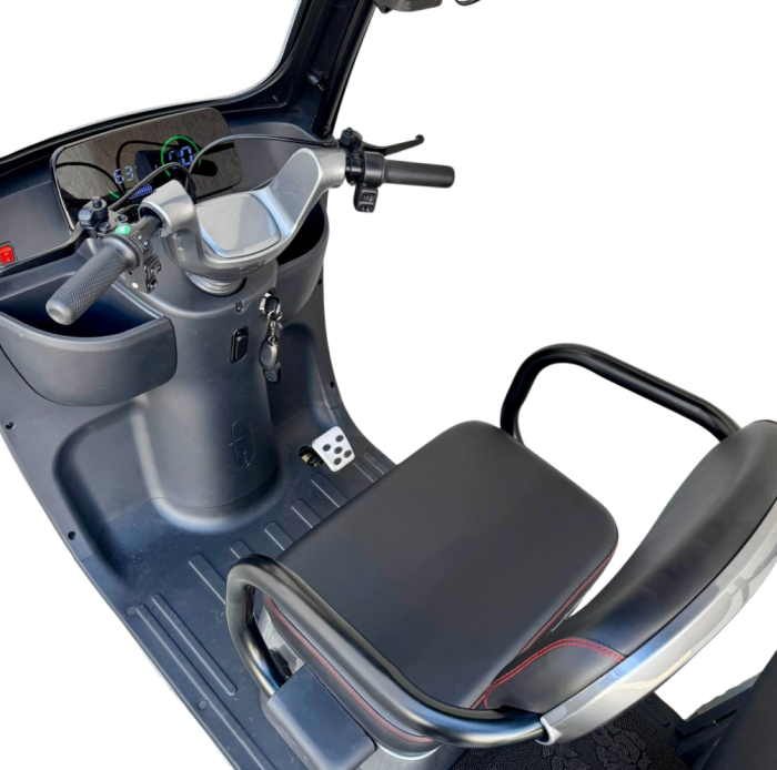 Tricicletă Electrică cu 2 Locuri și Acoperiș, Baterie 20Ah [21]