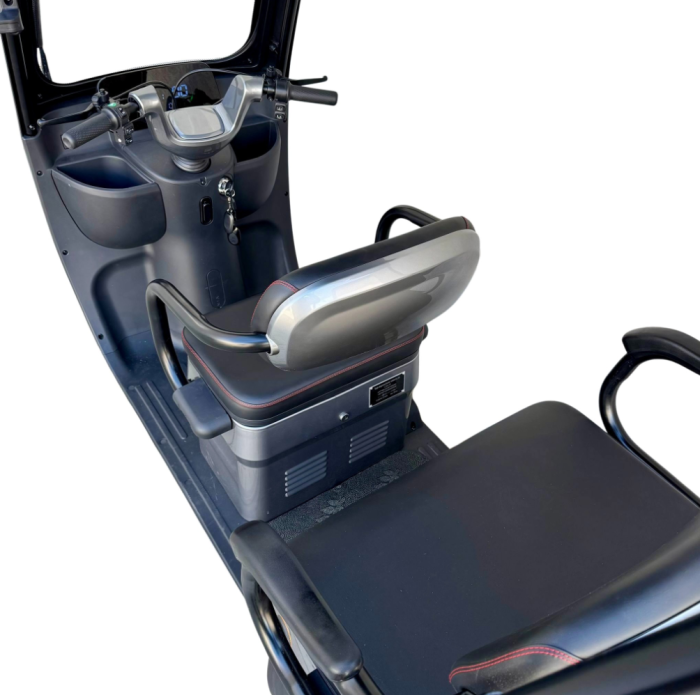 Tricicletă Electrică cu 2 Locuri și Acoperiș, Baterie 20Ah [17]