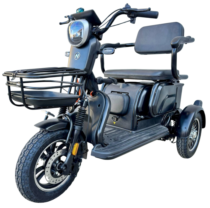 Tricicletă Electrică cu 2 Locuri și Baterie 20Ah [10]