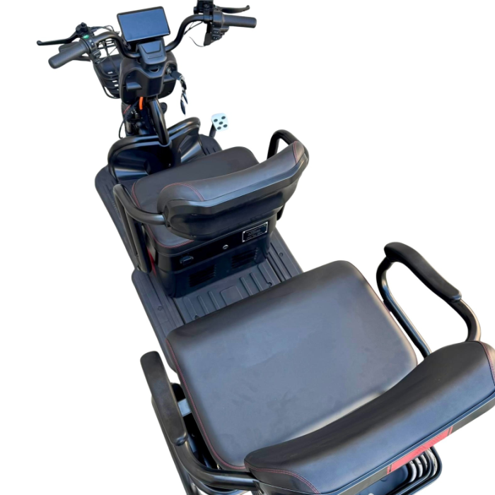 Tricicletă Electrică cu 2 Locuri și Baterie 20Ah [12]