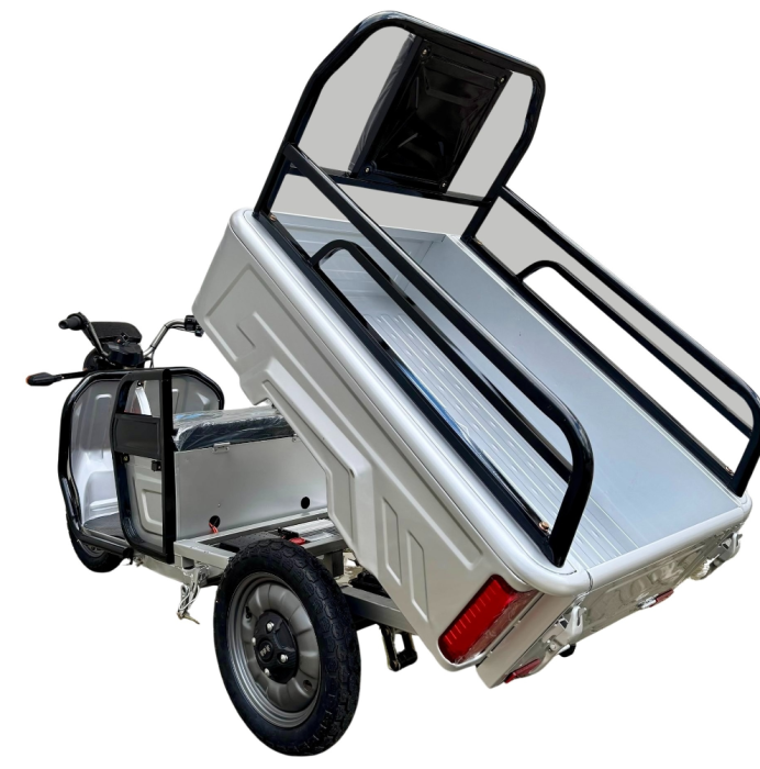Triciclu Electric Cargo TUK TUK – Benă Basculabilă, 2 Locuri, 20Ah [12]