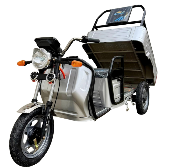 Triciclu Electric Cargo TUK TUK – Benă Basculabilă, 2 Locuri, 20Ah [3]