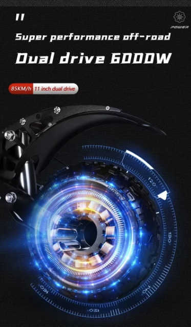 Trotineta Electrica BOYUEDA Q7Pro Max 3200W Dual Motor 52V 28Ah NFC App Control [2]