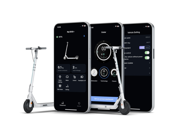 Trotinetă Electrică ES10 300W cu NFC și App Control – Roți Pneumatice 9 Inch [10]