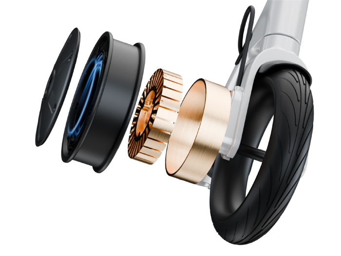 Trotinetă Electrică ES10 300W cu NFC și App Control – Roți Pneumatice 9 Inch [8]