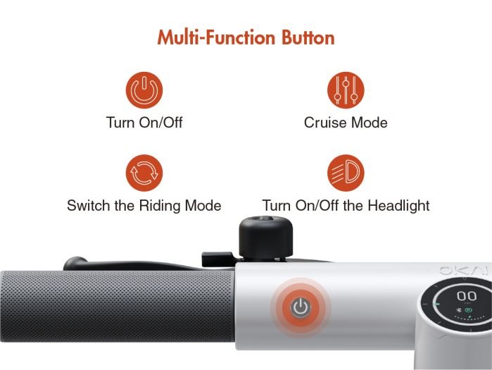Trotinetă Electrică ES10 300W cu NFC și App Control – Roți Pneumatice 9 Inch [3]