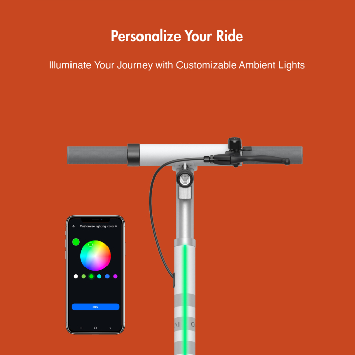 Trotinetă Electrică ES10 300W cu NFC și App Control – Roți Pneumatice 9 Inch [21]