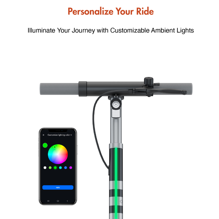 Trotinetă Electrică ES10 300W cu NFC și App Control – Roți Pneumatice 9 Inch [26]