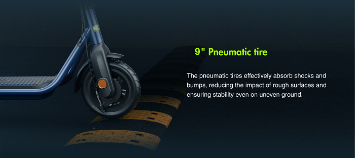 Trotinetă Electrică ES52 300W cu Roți Pneumatice 9 Inch – Viteză 25 km/h [8]