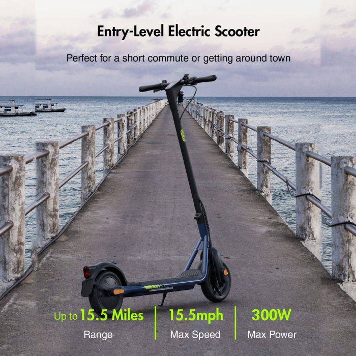 Trotinetă Electrică ES52 300W cu Roți Pneumatice 9 Inch – Viteză 25 km/h [11]