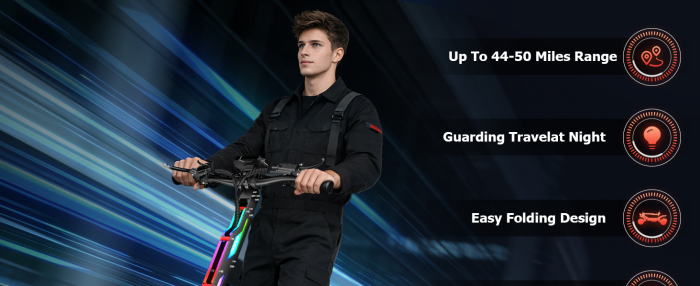 Trotinetă electrică off-road 6000W (2x3000W), baterie 60V 28Ah, viteză până la 75 km/h, autonomie 70 km, suspensie dublă, roți CST 12” [15]