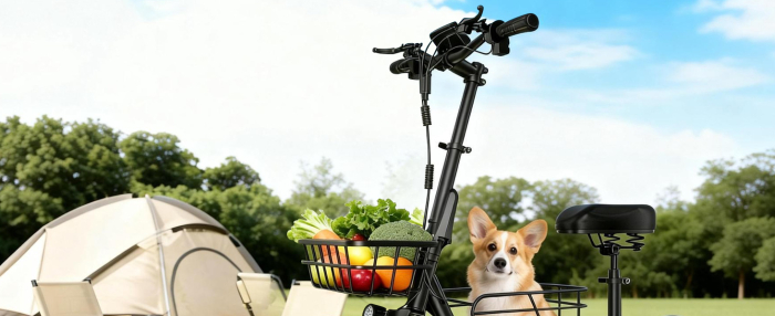 Trotinetă Electrică H14 600W cu Roți Pneumatice 14 Inch și Coș Frontal [3]