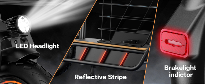 Trotinetă Electrică H14 600W cu Roți Pneumatice 14 Inch și Coș Frontal [9]